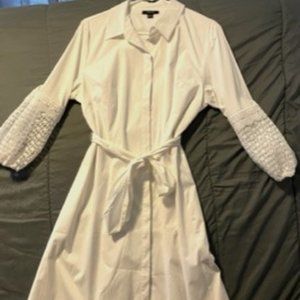 Alfani Shirt Dress , Size 14, White